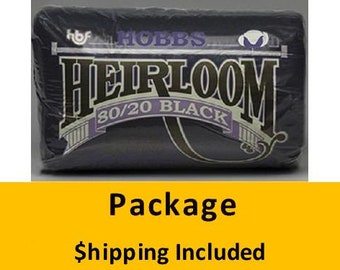 DKHL120 Hobbs Heirloom 80/20 Black Batting (Package, King 120 in x 120 in) shipping included*