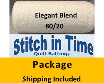 EB96PLUS Elegant Blend 80/20 Batting (Package, Queen 96 in x 108 in ) shipping included*