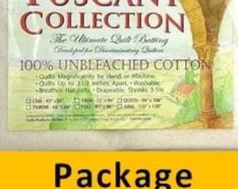 Hobbs Tuscany Unbleached 100%  Cotton Batting King 120 in. x 120 in