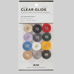 Fil-Tec Clear Glide Classic - L Bobbins - ASST(12) - 135 yds - shipping included