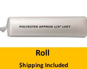 BY2096 Hobbs Polyester Batting by the Roll (Queen 96 in x 10 yds) shipping included*