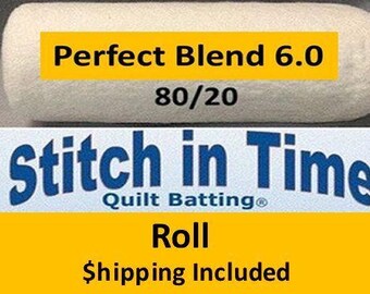 EPBY96 Perfect Blend 80/20 Perfect 6.0 Batting (Roll, Queen 96 in x 25 yds) shipping included*