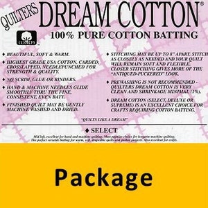 N4TW Dream Cotton Natural Select Batting (Case (10), Twin 72 in. x