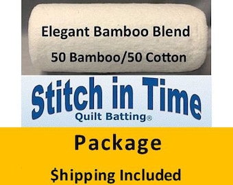 EBB120 Elegant Bamboo Blend 50/50 Batting (Package, King 120 in. x 120 in.) shipping included*