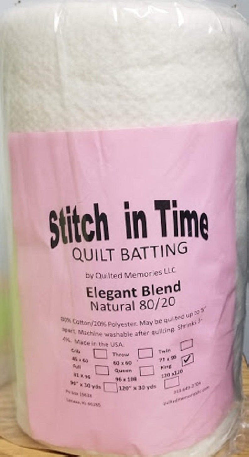 Elegant Blend 80/20 Quilt Batting King Roll 120 X 30 Etsy
