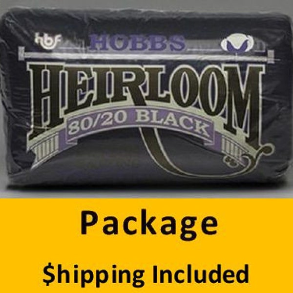 DKHL90 Hobbs Heirloom 80/20 Black (Package, Queen 90 in x 108 in) shipping included*