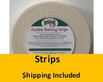 HFBS Hobbs Heirloom 80/20 Fusible Batting Strips 2 1/4 x 25 yds (Pre Cuts) shipping included*