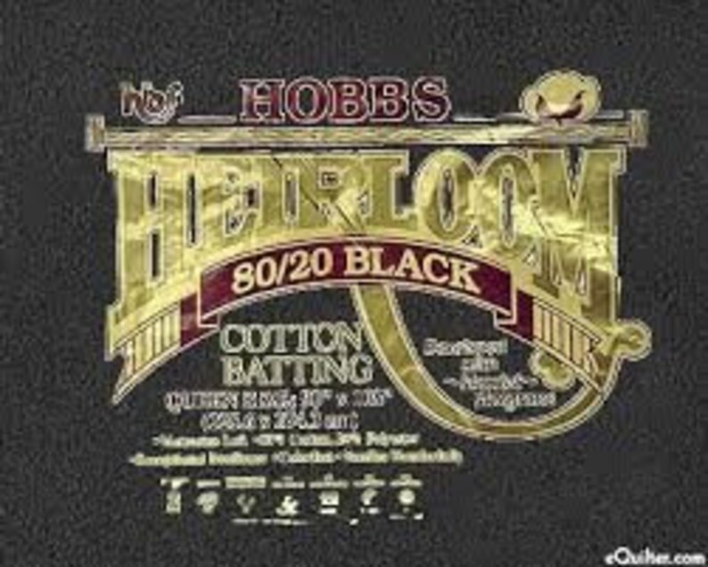 108 x 30 yds Free Shipping DKHLBY108-Hobbs Heirloom Black 8020 Roll Batting