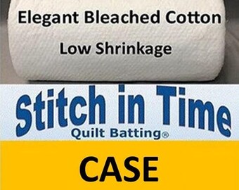 EBC96C Elegant Bleached Cotton Batting (Case(4), Queen 96 in x 108 in) shipping included*