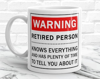 Funny Retirement Coffee Mug, Retirement Gift for Teachers Gift for Boss, Funny Retirement Gifts, Coworker Retirement Mug, Retired Person Mug