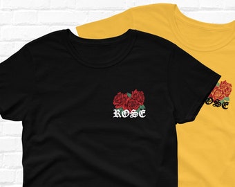 Red Rose Shirt Men / Women, Rose T shirt, Hypebeast Clothing, Rose Tshirt, Streetwear Tee Shirts with Rose, Aesthetic Tumblr Shirts, Grunge