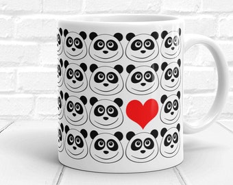 Panda Mug, Cute Mug, Panda Coffee Mug, Cute Coffee Mug, Panda Gifts, Panda Coffee Cup, Cute Gift for Panda Lover, Unique Mug, Cute Panda Cup