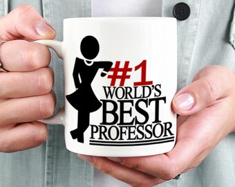 Professor Mug, Professor Gift, WORLD'S BEST PROFESSOR Coffee Mug, Professor Lady Coffee Cup, College Teacher Gifts, Woman Professor