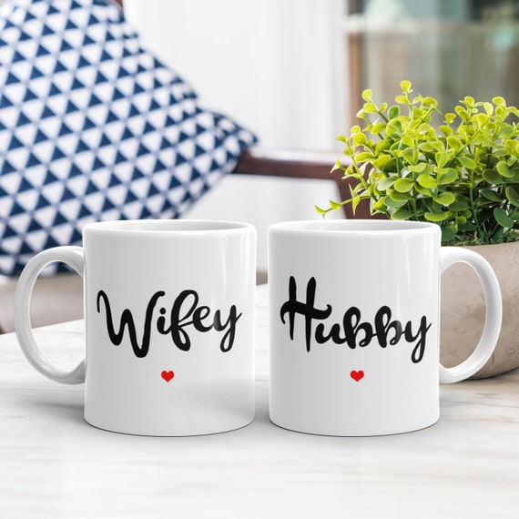 hubby and wifey cups