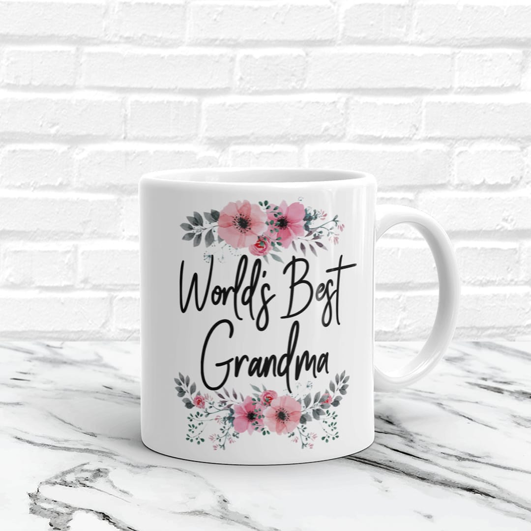 World's Best Grandma Mug, Grandma Coffee Mug, Cute Gifts for Grandma