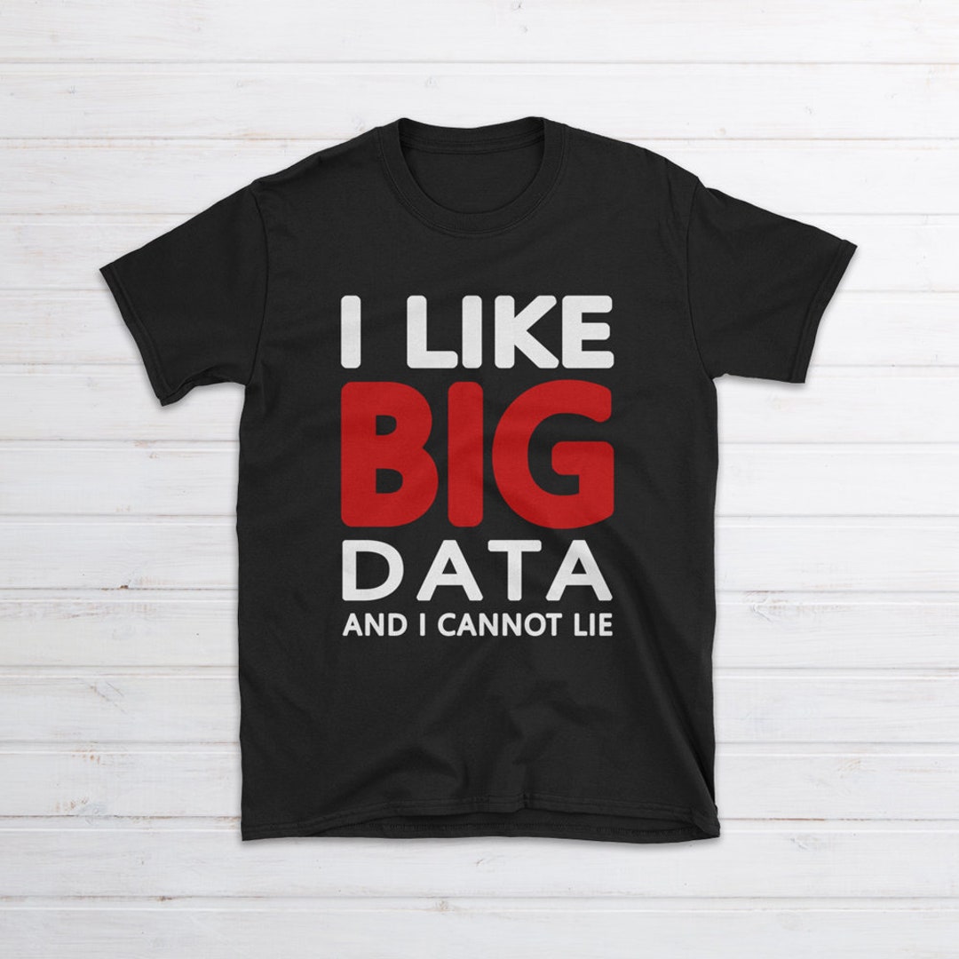 I Like Big Data and I Cannot Lie T-shirt, Analyst Tshirt, Data ...
