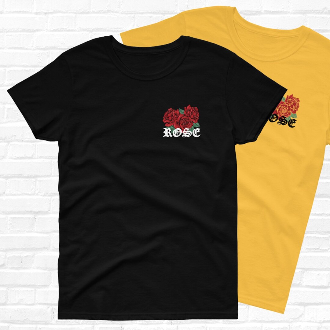 Red Rose Shirt Men / Women, Rose T Shirt, Hypebeast Clothing, Rose ...