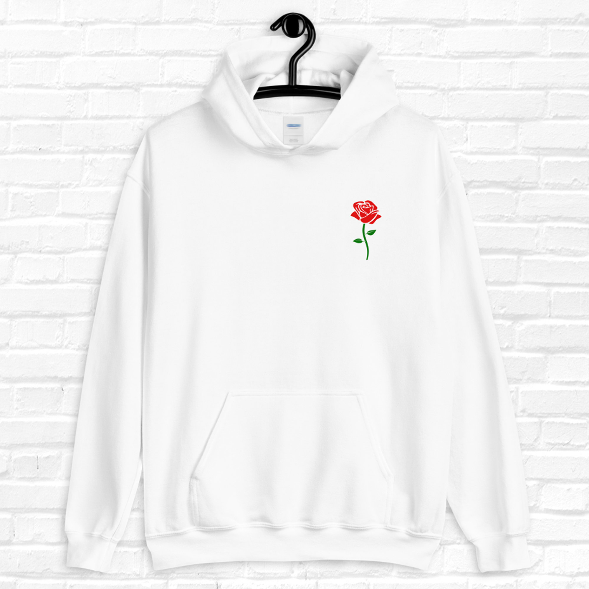 Rose Sweatshirt Unisex Rose Hoodie Graphic Hoodie Rose Etsy