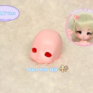 NIA / Head Face / KINOKO JUICE Original Doll Peach Pink