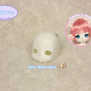 B Grade NIA / Head Face / KINOKO JUICE Original Doll Milk White