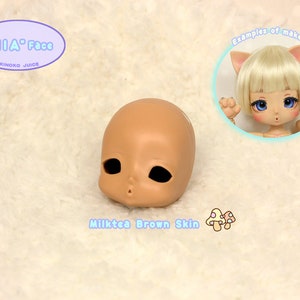B Grade NIA / Head Face / KINOKO JUICE Original Doll Milktea Brown