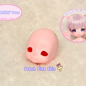 HAINE / Head Face / KINOKO JUICE Original Doll Peach Pink