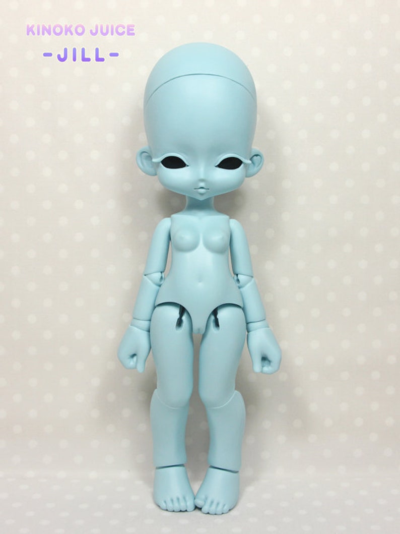 JILL / Dark Mint Skin Blank BJD / Kinoko Juice Original BJD Doll zdjęcie 2