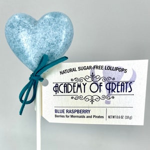 Blue Raspberry Lollipop: Sugar-Free Candy with No Food Coloring