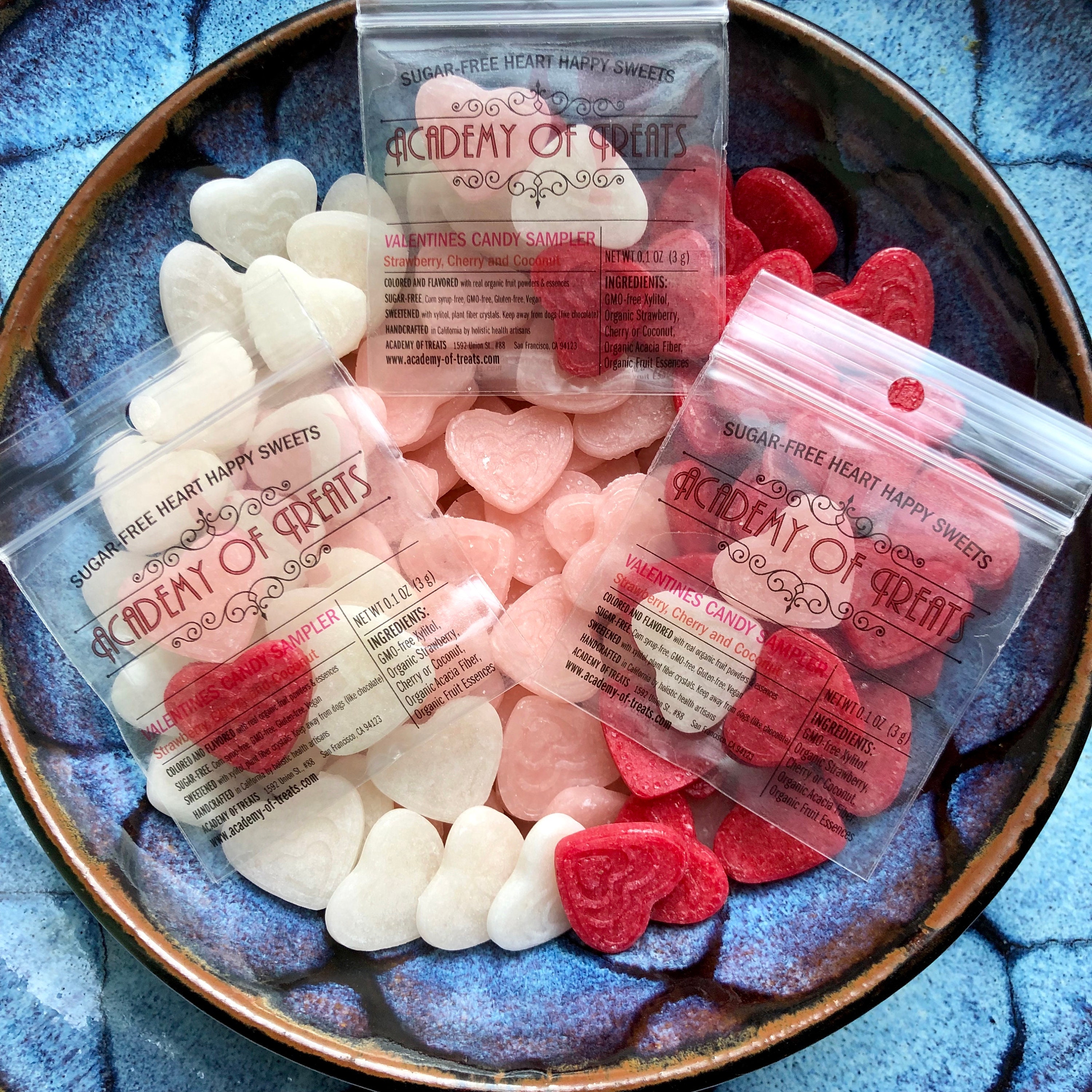 VALENTINES CANDY SAMPLER Sugarfree heart candy gift Etsy
