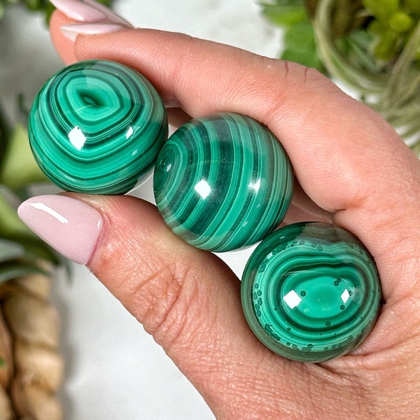 Mini Malachite Sphere - Heart Chakra - No. 555