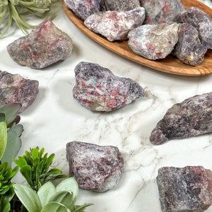 Raw Unicorn Stone Lepidolite Pink Tourmaline Smokey Quartz No. 851 image 4