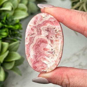 Rhodochrosite Worry Stone - #7