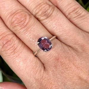 Ring amethist stijl 2 - Derde oogchakra - 925 sterlingzilver