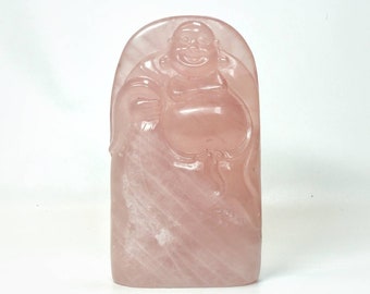 Rose Quartz Standing Buddha | Hand Carved