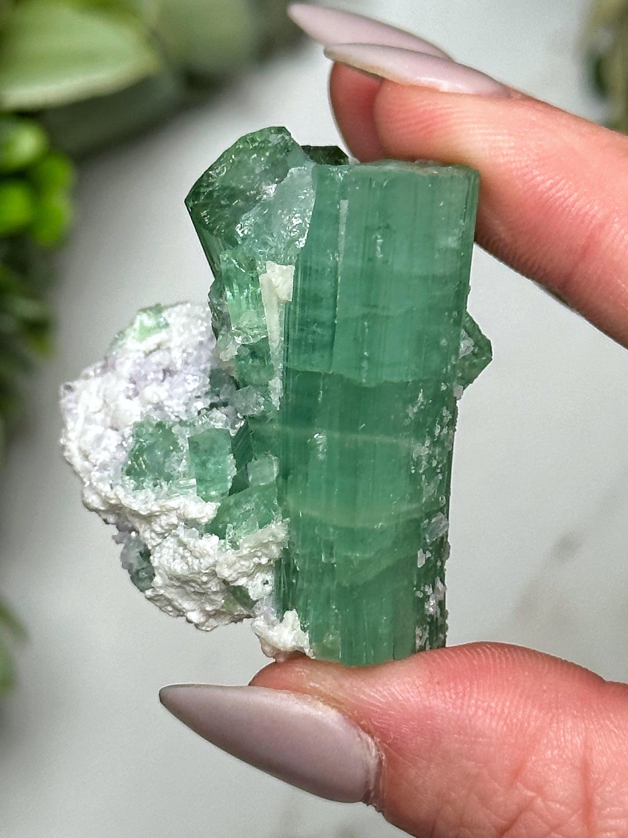 高品質グリーントルマリンとクンツァイト - #4 - Etsy 日本