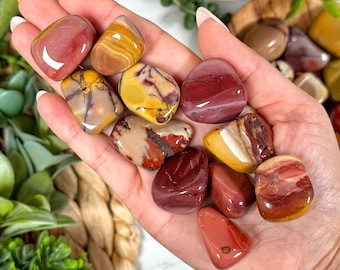 Jaspe mookaite pulido - Chakra raíz, sacro y del plexo solar - N.° 422