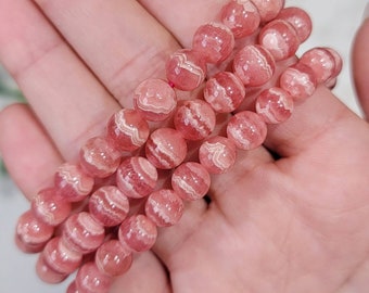 Super High Quality Rhodochrosite Bracelet - Heart Chakra - No. 758