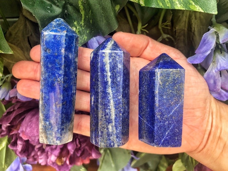 Medium Lapis Lazuli Polished Obelisk Point Natural Crystal Etsy