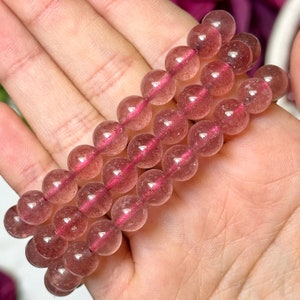 Tanzberry Quartz Bracelet - Root & Heart Chakras - No. 688