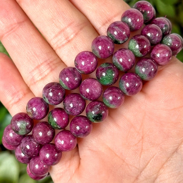High Quality Ruby with Zoisite Bracelet - No. 701