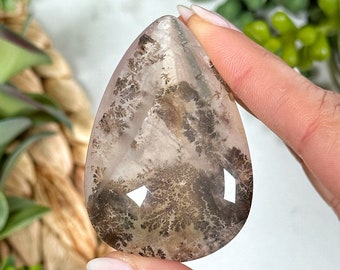 Dendritic Rose Quartz Cabochon - #1