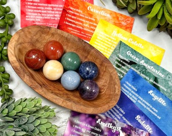 7 Chakra Heilung Minikugeln Geschenkset - Nr. 507