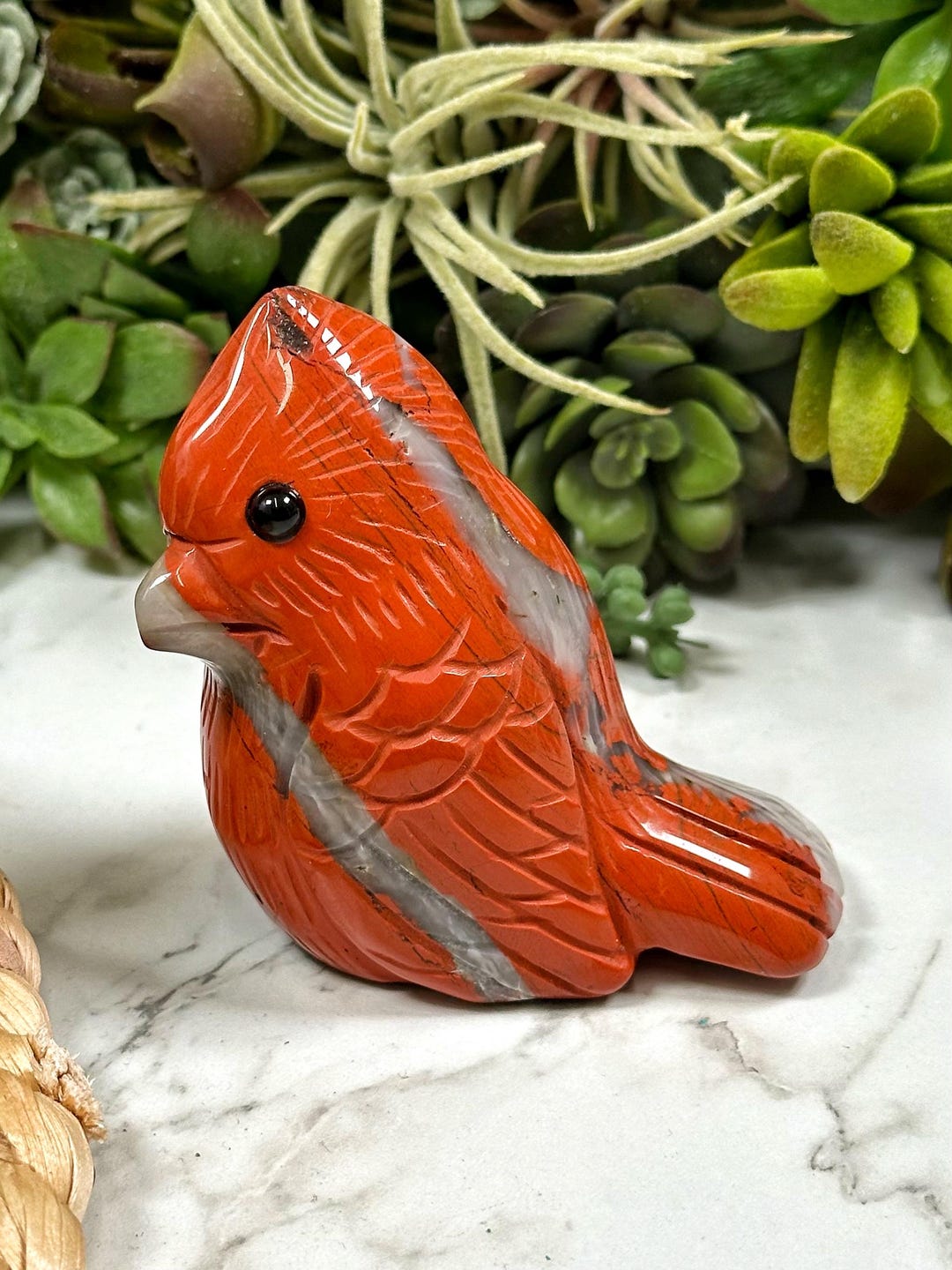 Red Jasper Cardinal Bird Root Chakra No. 913 - Etsy