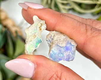 Rainbow Welo Opal | XS-XXL | - No. 242 (Raw Colorful Crystal Specimen, All Chakras Stone)