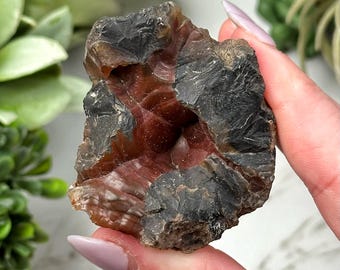 レッドフォックスクレーターアゲート、自立型 - Etsy 日本