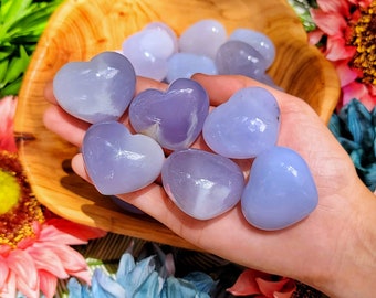 Details about   Natural Blue Chalcedony Heart Shape 16MM To 20MM Rose Cut Loose Gemstones 