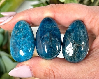 High Quality Blue Apatite Teardrop Necklace - No. 275