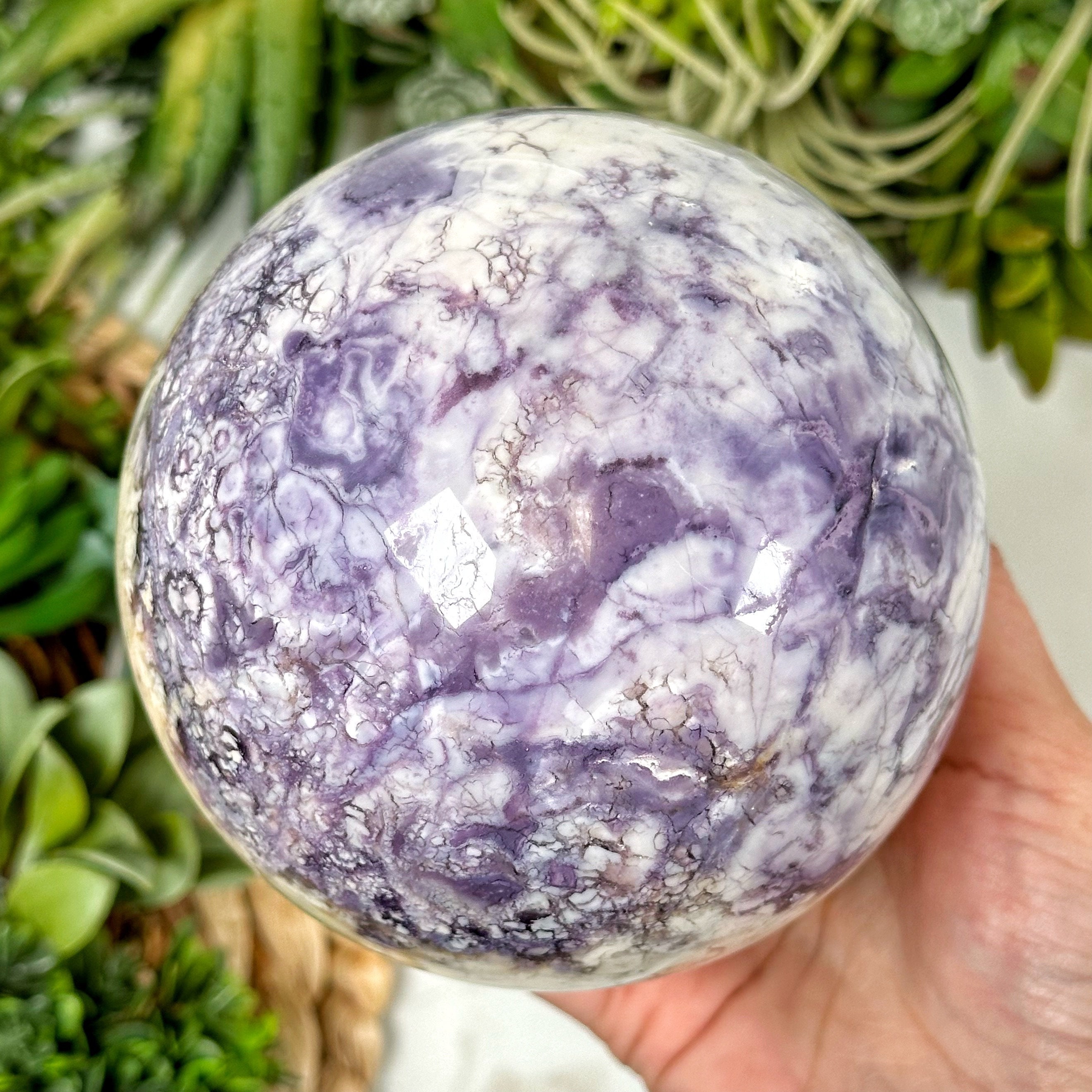 ティファニーストーン　スフィア　天然石置物 Beautiful Tiffany Stone Sphere - #111 - Etsy