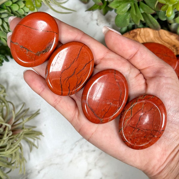 Red Jasper Worry Stone - Root Chakra - No. 364