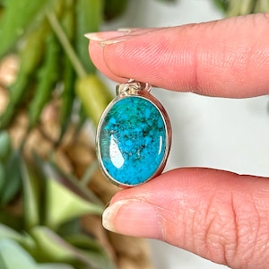 Sterling Silver Gem Silica Pendant - #2